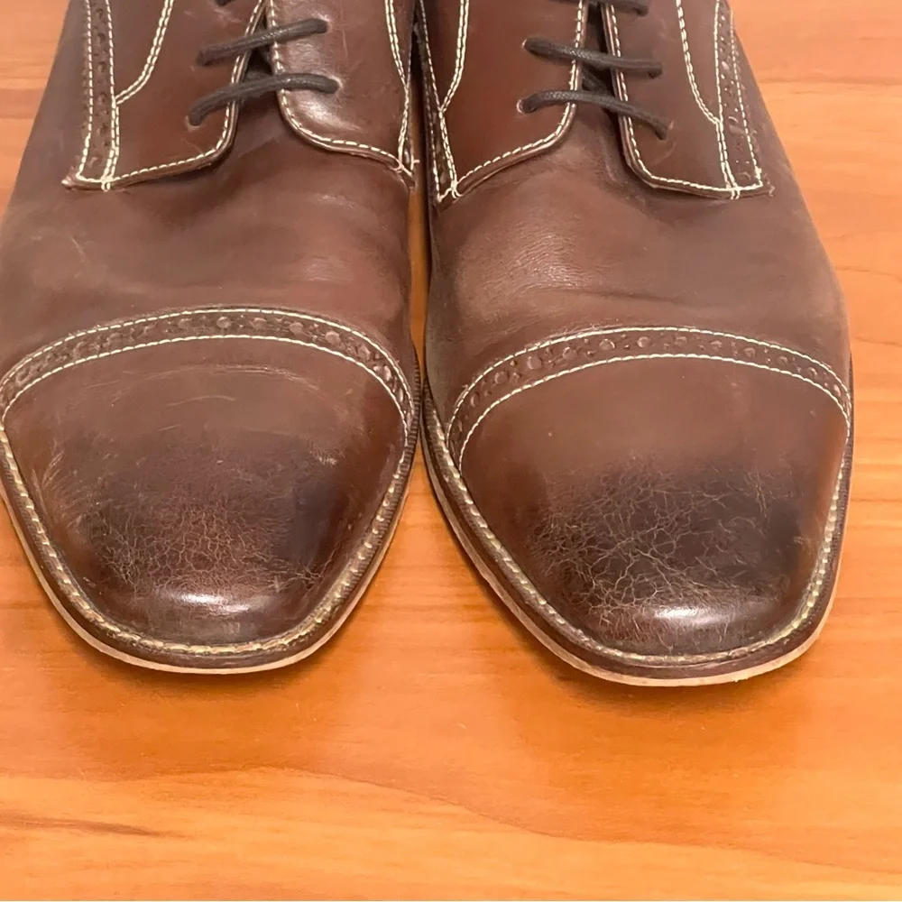 Florsheim Castellano Cap Toe Oxford Brown Size 10.5